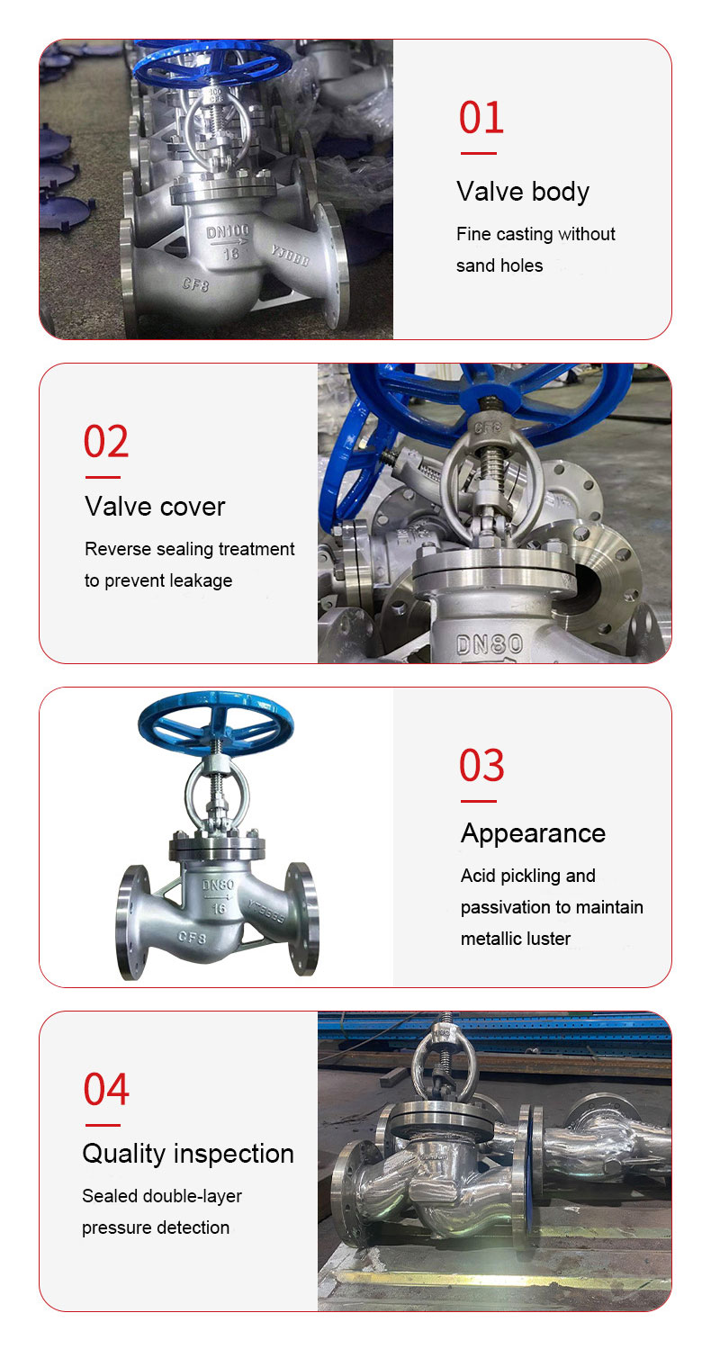 Stainless steel globe vavle