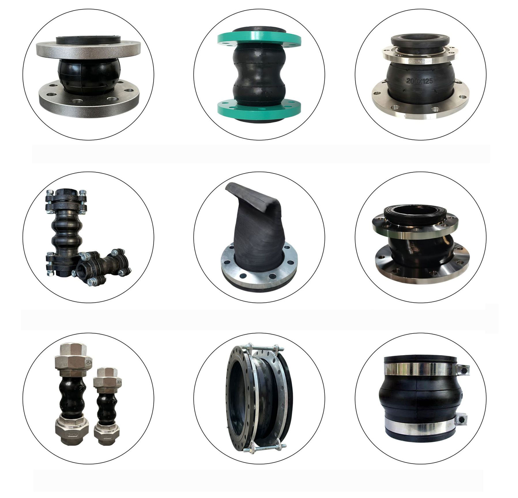 Flexible rubber joint